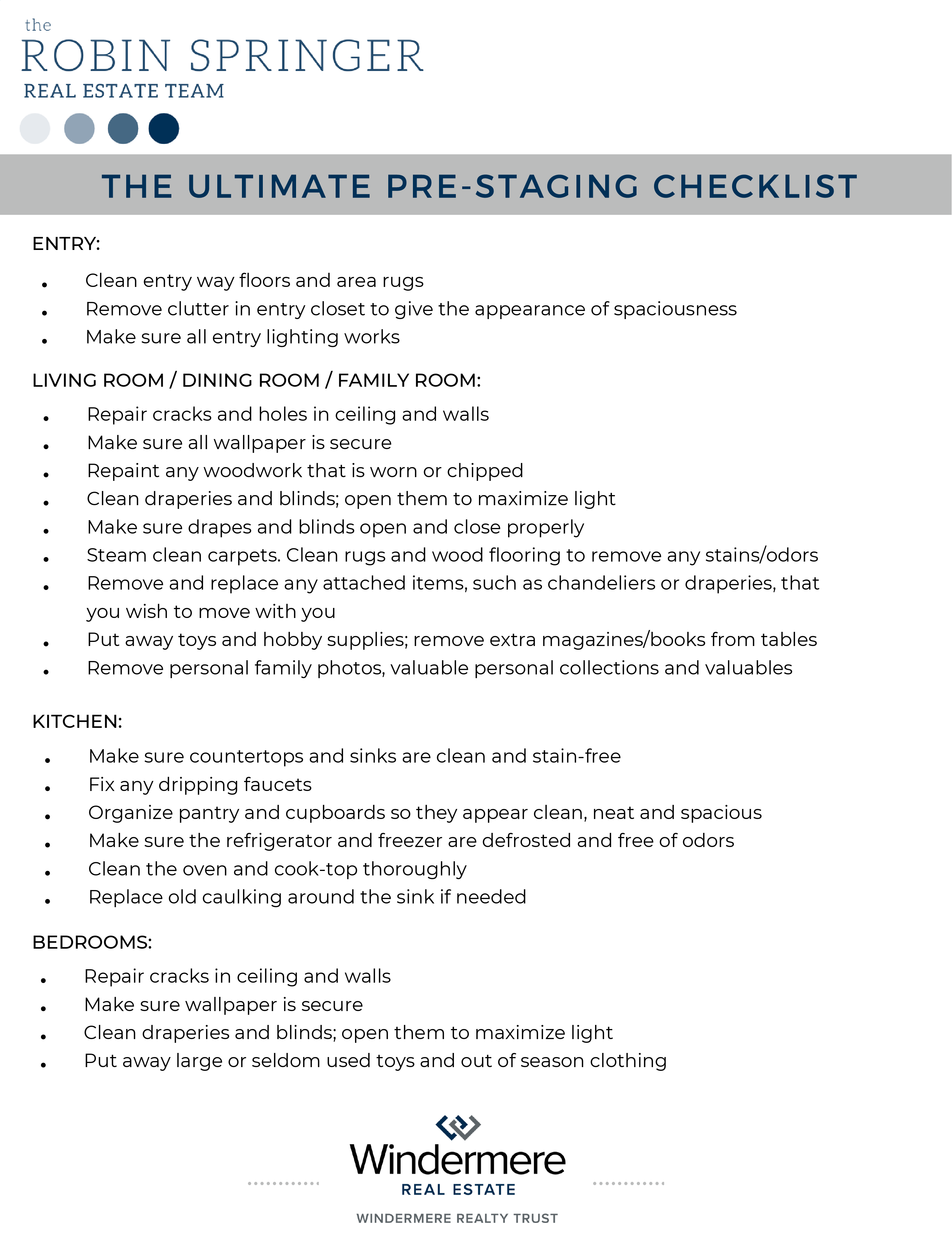 Pre Staging Checklist (2/3)