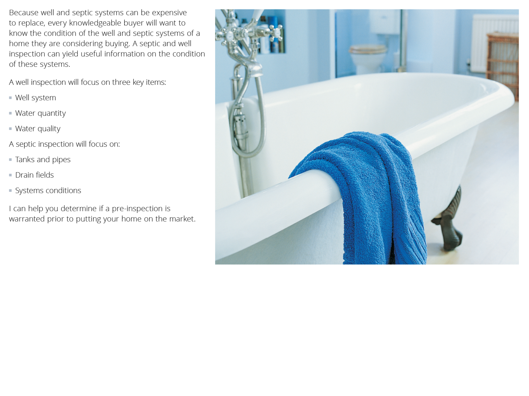Septic and Well Issues